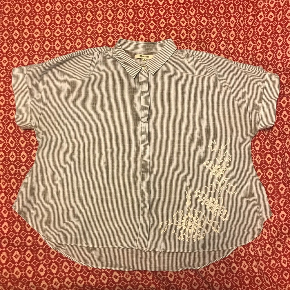 Embroidered Madewell Button Down